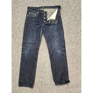 A.P.C. Selvedge New Standard Jeans Raw Indigo Button-Fly 31x30 Straight Leg